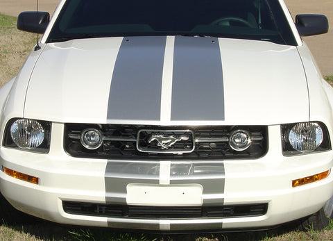 2005 - 2009 Ford Mustang SV-6 V6 Racing and Lemans 10" Rally Stripes Vinyl Graphics 3M Decals
