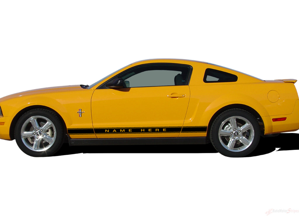 2005-2009 Ford Mustang WILDSTANG ROCKER 2 Factory OEM Style Lower Rocker Stripes 3M Vinyl Decal Graphics