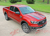 Ford Ranger Hood Decals NOMAD HOOD Split Hood Stripes Vinyl Graphics Decals Kit 2019 2020 2021 2022 2023