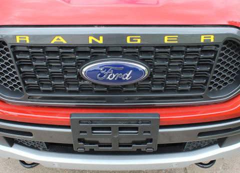 Ford Ranger GRILL LETTERS Decals Name Text Vinyl Graphics Kit fits 2019 2020 2021 2022 2023