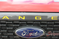 Ford Ranger GRILL LETTERS Decals Name Text Vinyl Graphics Kit fits 2019 2020 2021 2022 2023