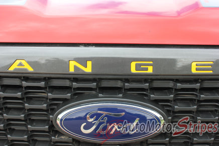 Ford Ranger GRILL LETTERS Decals Name Text Vinyl Graphics Kit fits 2019 2020 2021 2022 2023