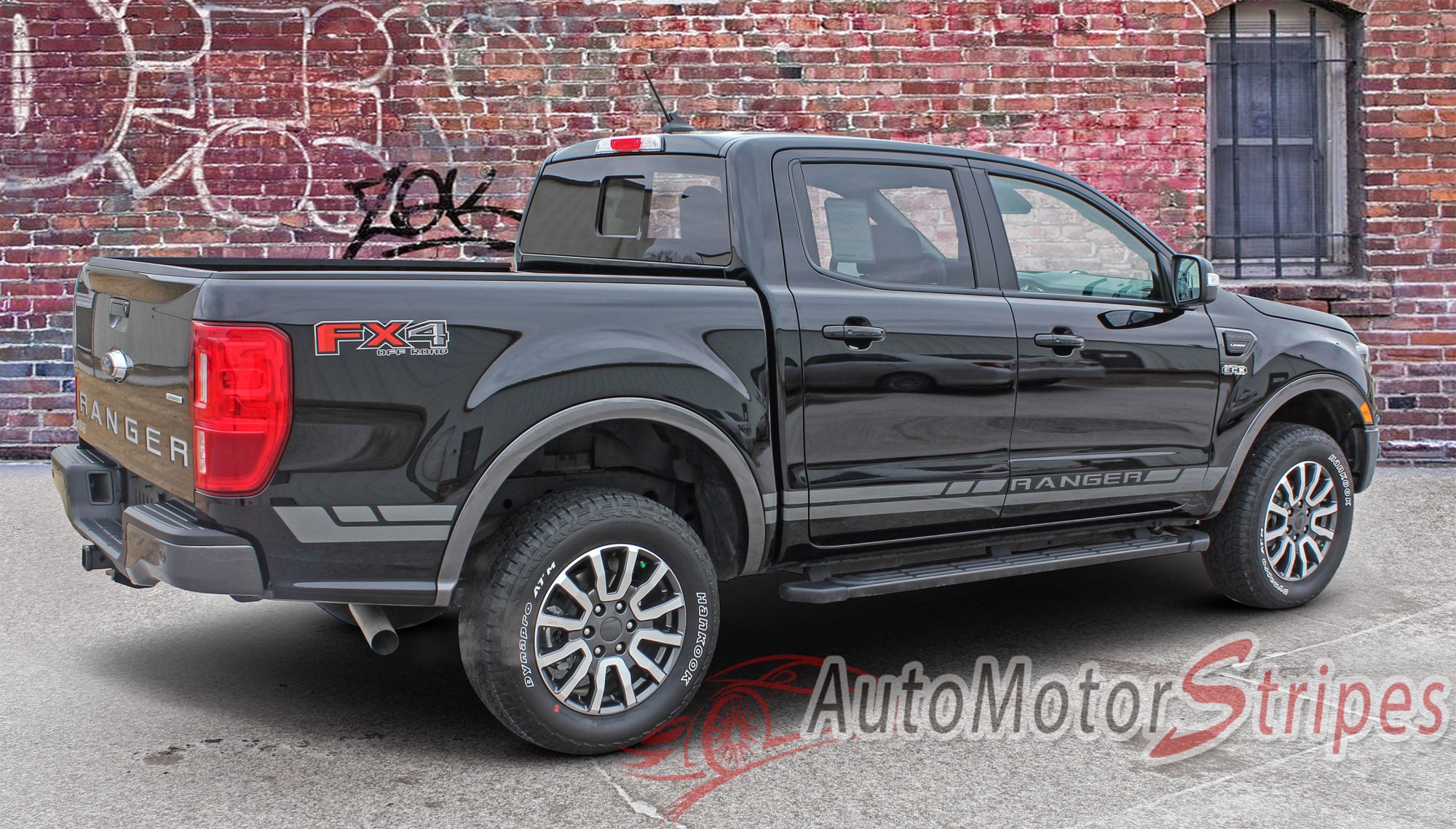 2019-2024 Ford Ranger Stripes Side Door Decals RAPID Vinyl Graphics ...