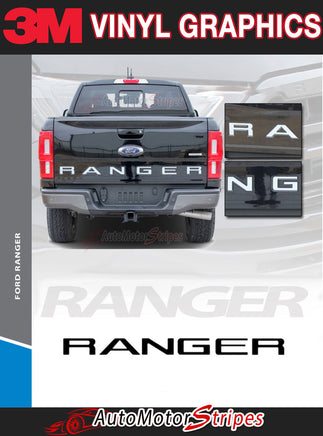 Ford Ranger TAILGATE LETTERS Decals Name Text Vinyl Graphics Kit fits 2019 2020 2021 2022 2023