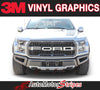 Ford Raptor Grill  Decals VELOCITOR GRILL Front Letter Text Decals Vinyl Graphics Kit 2018 2019 2020