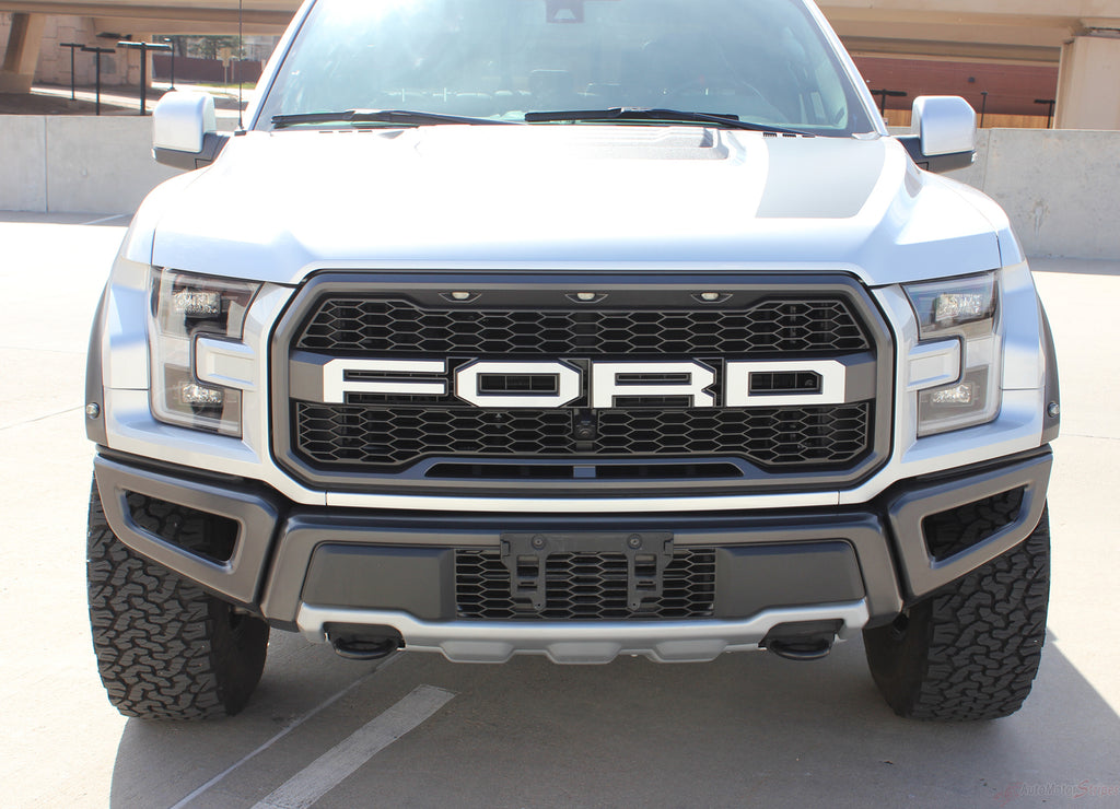 Ford Raptor Grill  Decals VELOCITOR GRILL Front Letter Text Decals Vinyl Graphics Kit 2018-2020