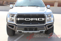 Ford Raptor Grill  Decals VELOCITOR GRILL Front Letter Text Decals Vinyl Graphics Kit 2018 2019 2020