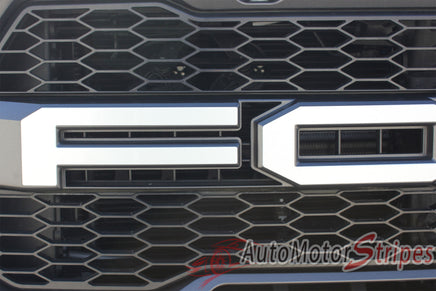 Ford Raptor Grill  Decals VELOCITOR GRILL Front Letter Text Decals Vinyl Graphics Kit 2018 2019 2020