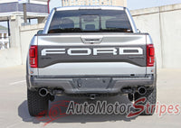 Ford Raptor Tailgate Decals VELOCITOR TAIL GATE Rear Letter Text Decals Vinyl Graphics Kit 2018 2019 2020