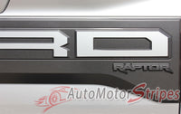Ford Raptor Tailgate Decals VELOCITOR TAIL GATE Rear Letter Text Decals Vinyl Graphics Kit 2018 2019 2020
