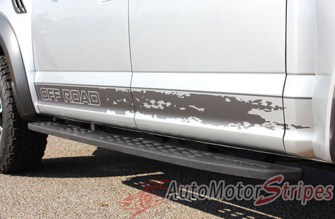 2018-2020 Ford Raptor Rocker Stripes Door Decals VELOCITOR ROCKERS ...