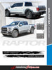 Ford Raptor Body Decals VELOCITOR ROCKER Lower Door Stripes Vinyl Graphics Decals Kit 2018 2019 2020