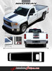 2014-2016 2017 2018 GMC Sierra Midway Edition Style Truck Center Hood Racing Vinyl Graphics 3M Stripes Kit