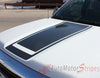 2014-2016 GMC Sierra Midway Edition Style Truck Center Hood Racing Vinyl Graphics Stripes - Close Hood View