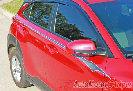 2018-2023 Hyundai Kona BOLT Digital Print Accent Vinyl Graphics Stripes Decals Kit