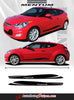2011-2017 Hyundai Veloster Mentum Lower Rocker Panel Accent Vinyl Graphics 3M Stripes Decals