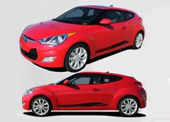 2011-2017 Hyundai Veloster Mentum Lower Rocker Panel Accent Vinyl Graphics 3M Stripes Decals