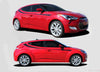 2011-2017 Hyundai Veloster Relay Upper Side Accent Door Panel Vinyl Graphics 3M Striping Decals