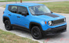 2014 - 2017 2018 2019 Jeep Renegade Factory OEM Style Hood Center Blackout Vinyl Decal Graphic 3M Striping