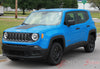 2014 - 2017 Jeep Renegade Factory OEM Style Hood Center Blackout Vinyl Decal Graphic 3M Striping