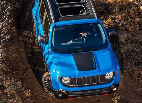 2014-2020 2021 Jeep Renegade Center Hood Decal with Text Vinyl Graphic 3M Stripes