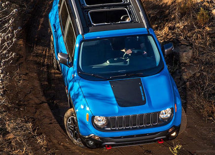 2014-2020 2021 Jeep Renegade Center Hood Decal with Text Vinyl Graphic 3M Stripes