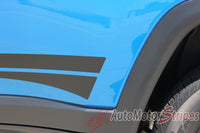 Detailed view of 2017-2025 Jeep Compass Stripes Vinyl Graphics Decals Lower Door Rocker Line Accent 3M Course