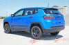 Detailed view of 2017-2025 Jeep Compass Stripes Vinyl Graphics Decals Lower Door Rocker Line Accent 3M Course