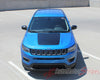Detailed view of 2017-2025 Jeep Compass Hood Stripes Vinyl Graphics Decals Accent 3M Bearing