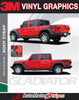Detailed view of 2021-2026 Jeep Gladiator Side Star Decals Boot Strap Body Vinyl Graphic Stripes Kit