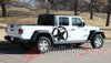 Detailed view of 2021-2025 Jeep Gladiator Legend Side Star Decal OEM Factory Style Body Vinyl Graphic Stripes Kit