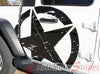 Detailed view of 2021-2026 Jeep Gladiator Legend Side Star Decal OEM Factory Style Body Vinyl Graphic Stripes Kit