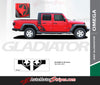 2020 2021 2022 2023 Jeep Gladiator Omega Side Star Decal OEM Factory Style Body Vinyl Graphic Stripes Kit