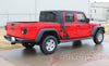 Detailed view of 2021-2025 Jeep Gladiator Omega Side Star Decal OEM Factory Style Body Vinyl Graphic Stripes Kit