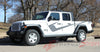 Detailed view of 2021-2025 Jeep Gladiator Side Vinyl Graphics PARAMOUNT DIGITAL Side Decal OEM Factory Style Body Stripes Kit