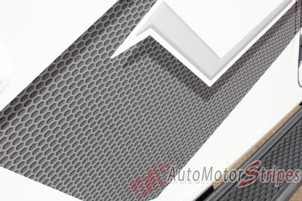 Detailed view of 2021-2026 Jeep Gladiator Side Vinyl Graphics PARAMOUNT DIGITAL Side Decal OEM Factory Style Body Stripes Kit