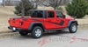 Detailed view of 2021-2025 Jeep Gladiator Side Vinyl Graphics PARAMOUNT SOLID Side Decal OEM Factory Style Body Stripes Kit