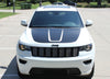 2011-2021 Jeep Grand Cherokee Trailhawk Hood Decal TRAIL Center Blackout Vinyl Graphic Stripes