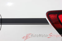 Detailed view of 2011-2021 Jeep Grand Cherokee Side Door Decal Pathway Pin Stripe Vinyl Graphic Stripes