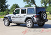 Detailed view of 2018-2026 Jeep Wrangler JL Mojave Side Door Decals and Hood Vinyl Graphic Body Stripes Kit