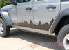 Detailed view of 2018-2025  Jeep Wrangler JL Scape Side Door Decals Vinyl Graphic Stripes Kit