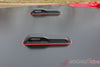 Detailed view of 2021-2025 Jeep Gladiator Sport Hood OEM Factory Style Hood Blackout Vinyl Decal Graphic Stripes