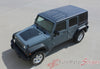 2007-2017 Jeep Wrangler Outfitter OEM Factory Style Hood Blackout Vinyl Decal Graphic Stripes