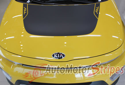 Kia Soul Hood Decals and Rear Body Vinyl Graphic Stripes Kit