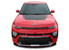 Detailed view of 2020-2025 Kia Soul Hood Decals Souled Hood Vinyl Graphic Stripes Kit