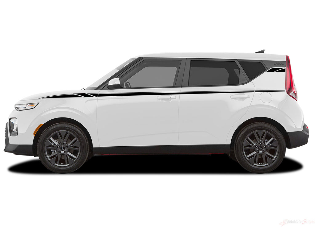 2020-2025 Kia Soul Door Decals Oversoul Side Body Vinyl Graphics Accent Stripes Kit