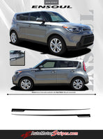 2014-2019 Kia Soul Ensoul Upper Body Accent Side Vinyl Graphics Decals 3M Stripes
