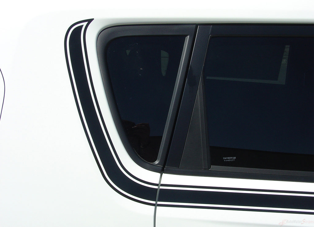 2010-2013 Kia Soul Soul Mate Upper Body Accent Side Stripes Vinyl Graphics