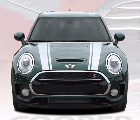 2016-2019 Mini Cooper Clubman Hood Racing Stripes Vinyl Graphics 3M Decal Striping