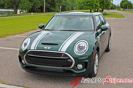 2016 2017 2018 Mini Cooper Clubman Hood Racing Stripes Vinyl Graphics 3M Decal Striping